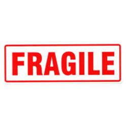 Fragile labels 150x48mm packs of 10
